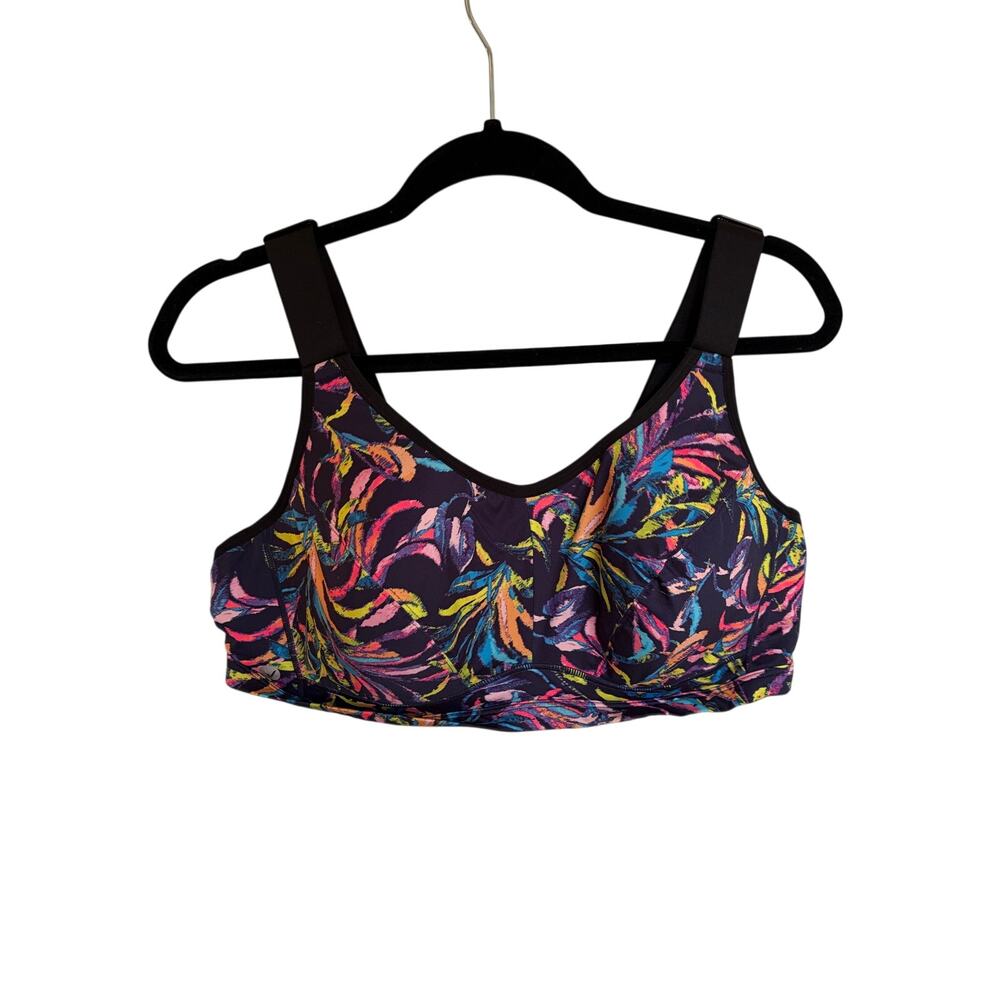 LIVI Lane Bryant Sports Bra 42DD Underwire Multicolor Print- New without tags